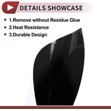 Zwarte Universele PVC Vinyl Beschermfolie voor Auto - 34% Korting