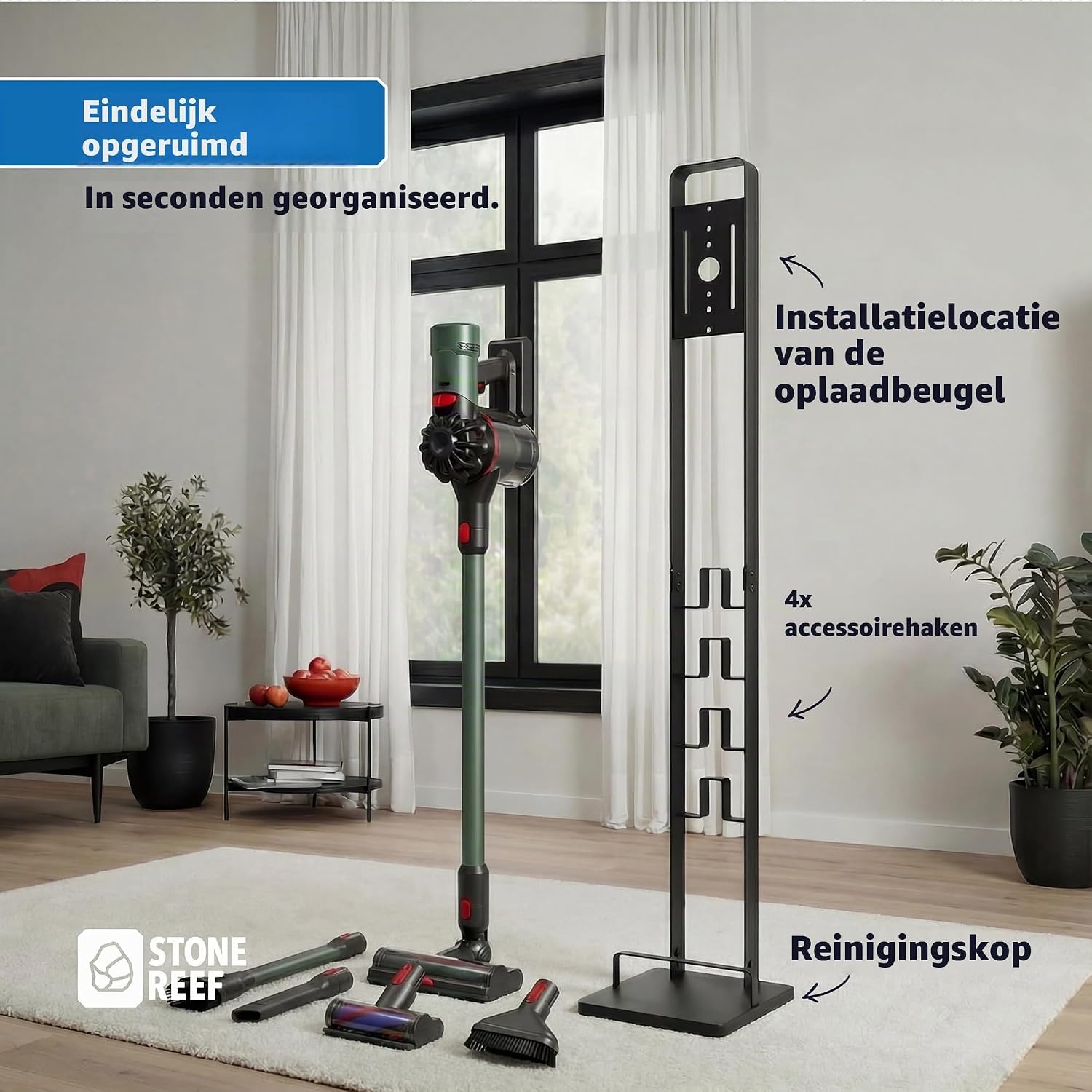 Stabiele Standaard voor Dyson Stofzuigers met Accessoirehouder - 32% Korting!