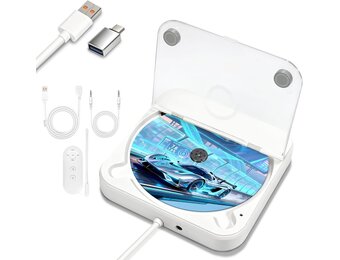Draagbare CD-speler met Bluetooth & FM Radio (34% Korting)