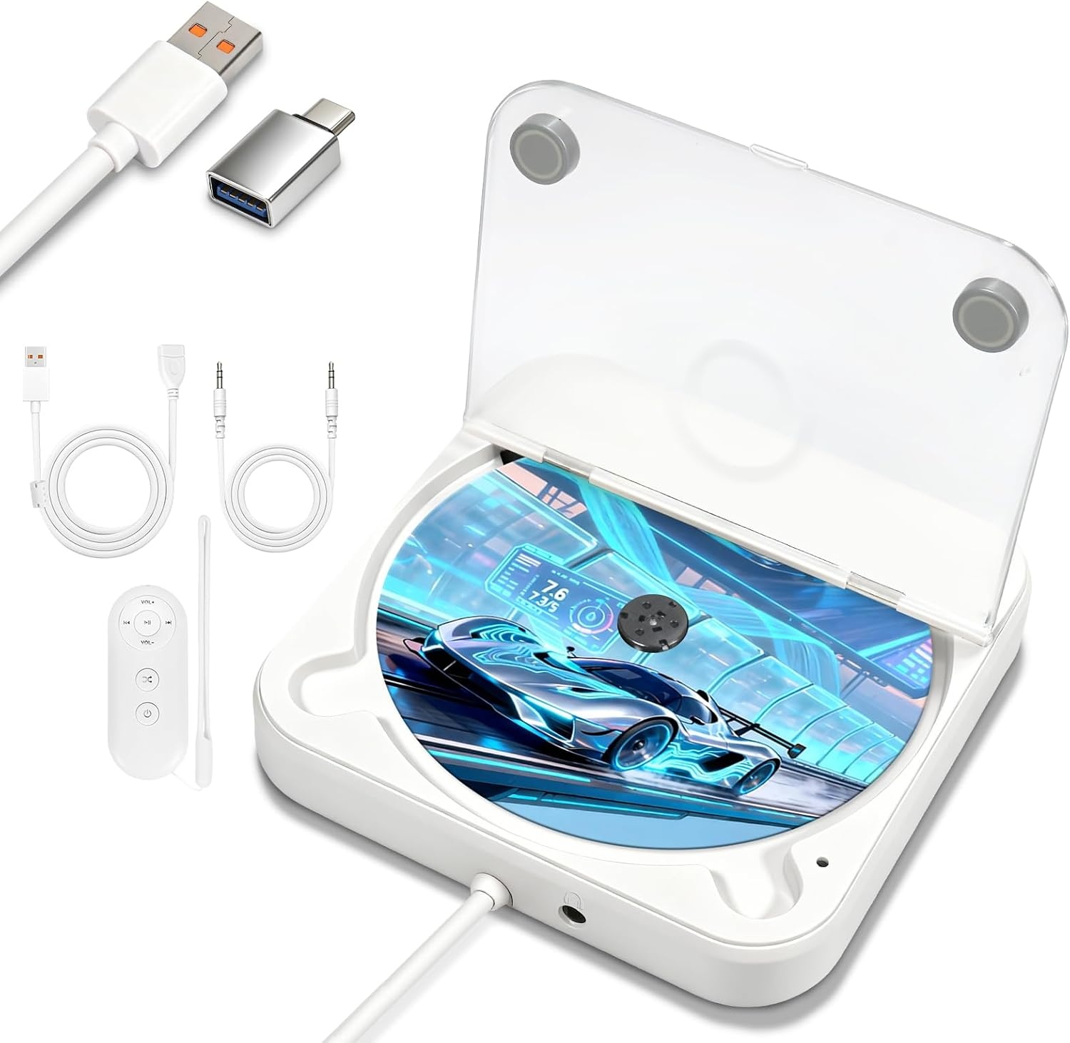 Draagbare CD-speler met Bluetooth & FM Radio (34% Korting)