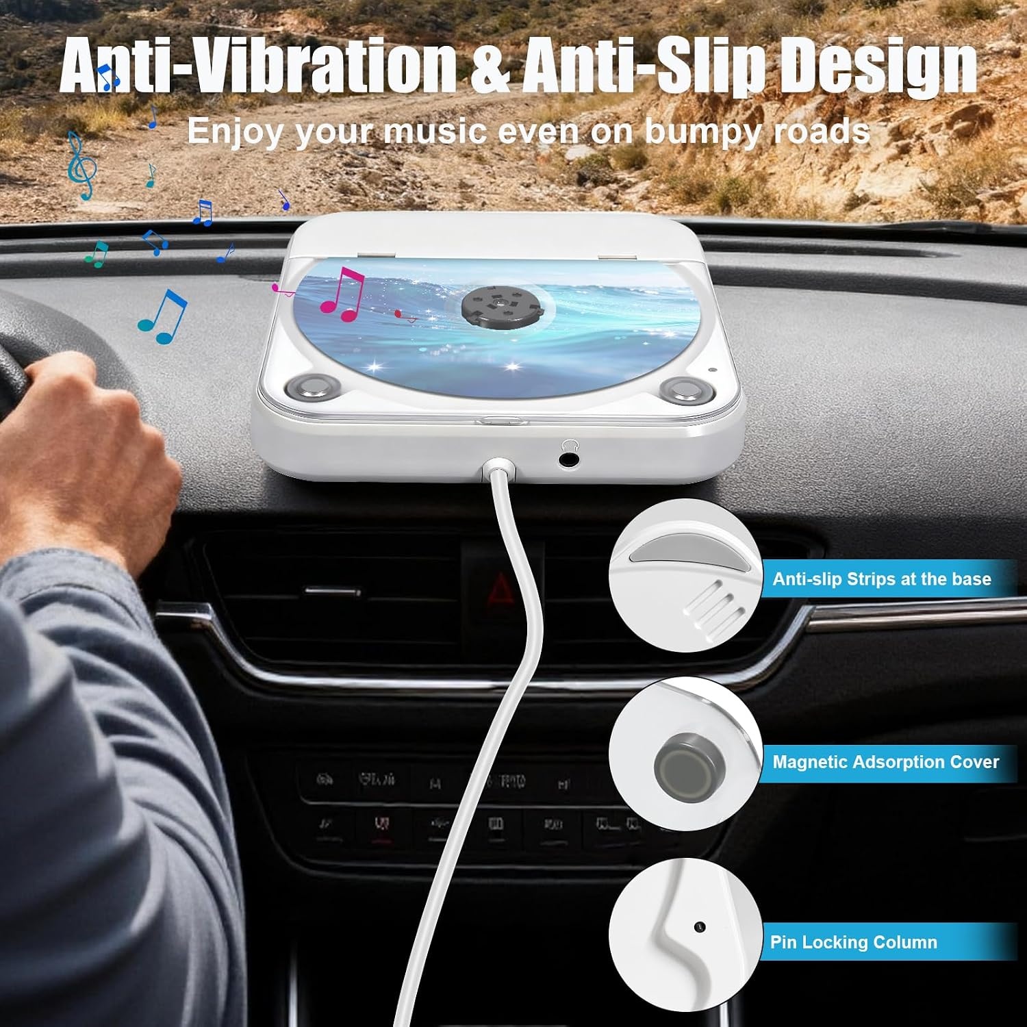 Draagbare CD-speler met Bluetooth & FM Radio (34% Korting)