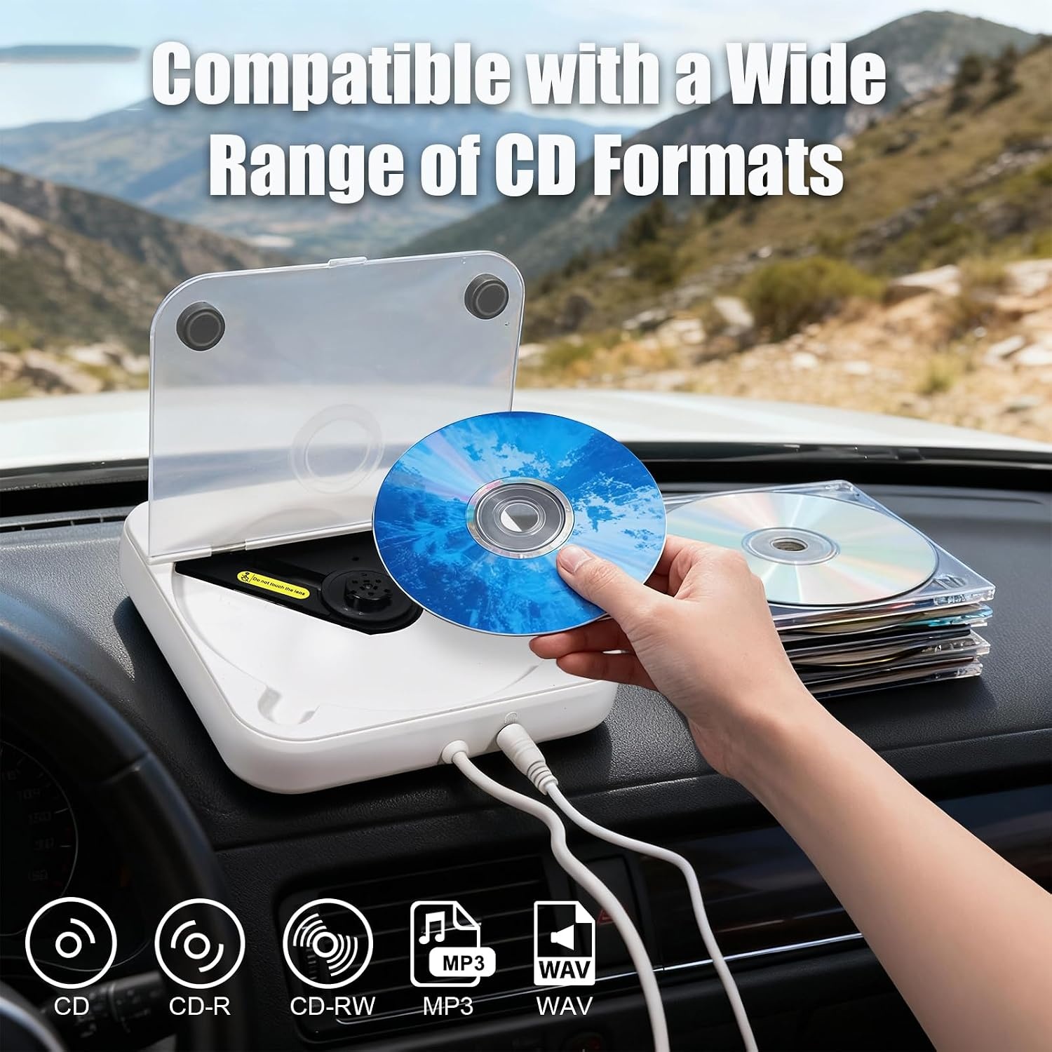 Draagbare CD-speler met Bluetooth & FM Radio (34% Korting)