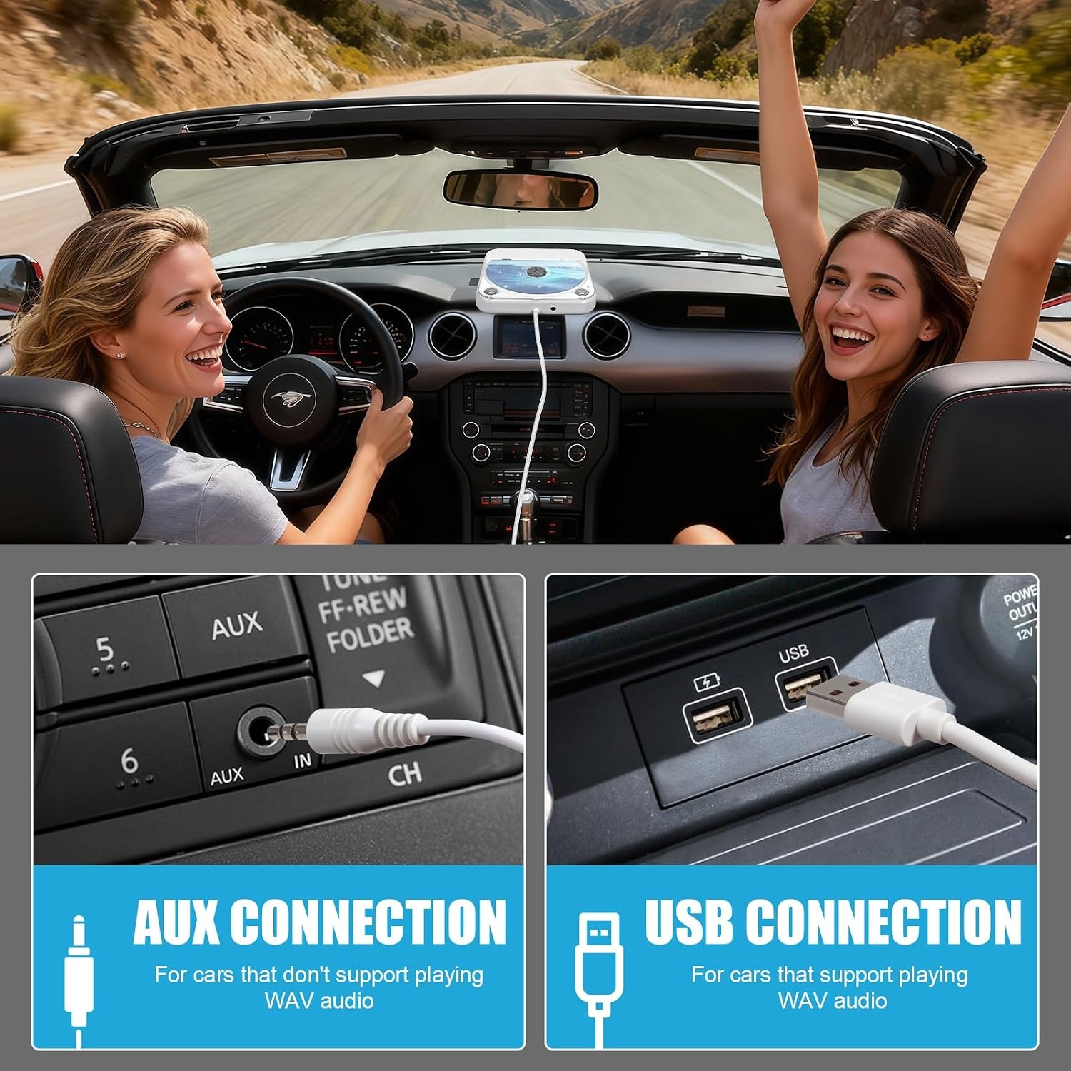 Draagbare CD-speler met Bluetooth & FM Radio (34% Korting)