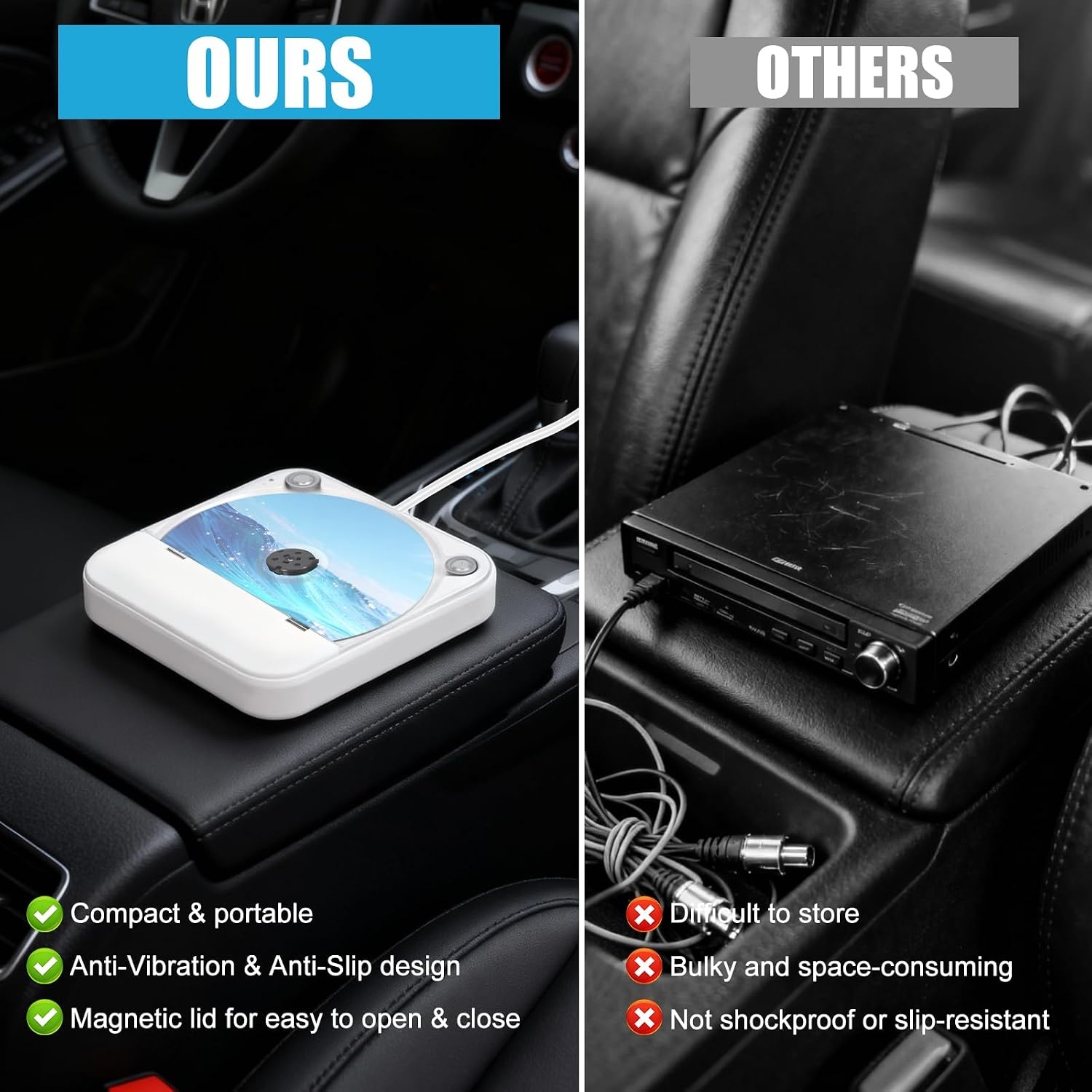 Draagbare CD-speler met Bluetooth & FM Radio (34% Korting)