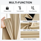 Verduisterende Gordijnen 140x220cm - Biscotti Beige (2 stuks) - 29% Korting