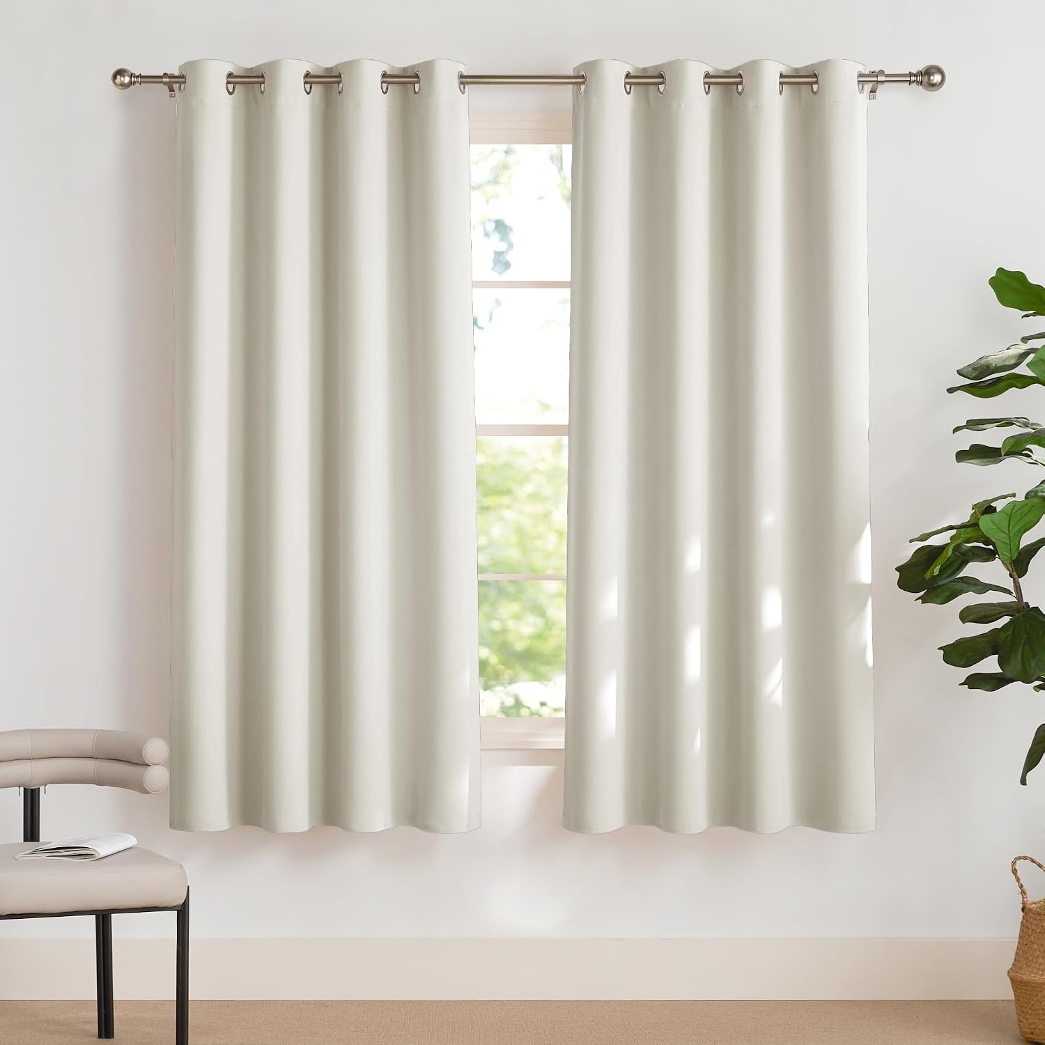 Verduisterende Gordijnen Lichtbeige 140x160cm - 33% Korting