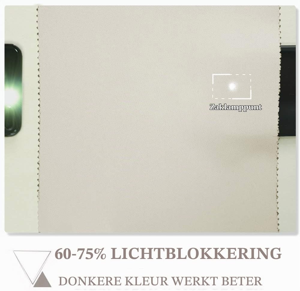 Verduisterende Gordijnen Lichtbeige 140x160cm - 33% Korting