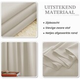 Verduisterende Gordijnen Lichtbeige 140x160cm - 33% Korting