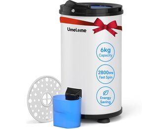 Krachtige Spin Droger 6kg - 3200 RPM - A+++ Wit met 30% Korting