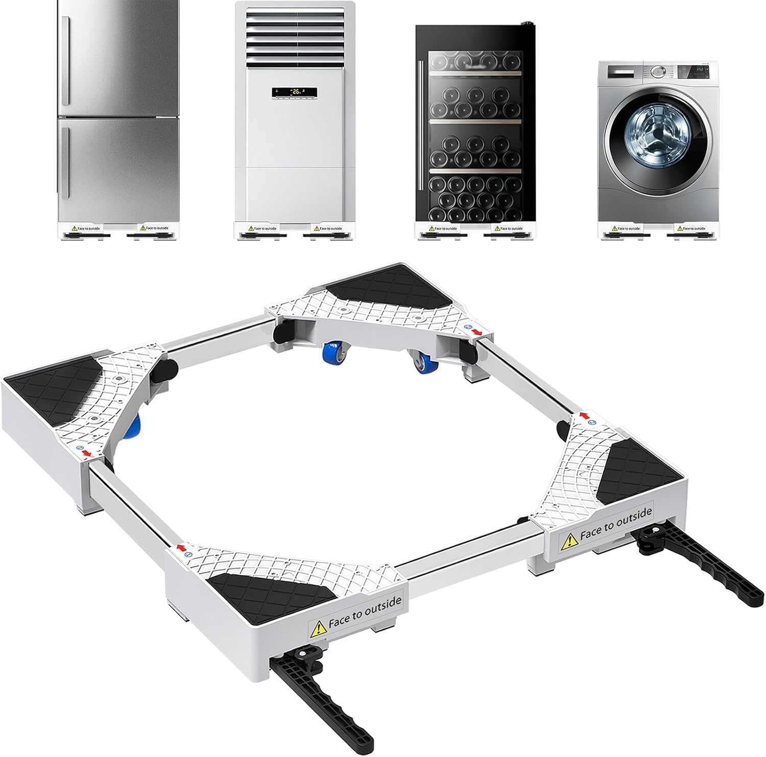 Universeel Wasmachine Onderstel - 42-69 cm | 34% Korting