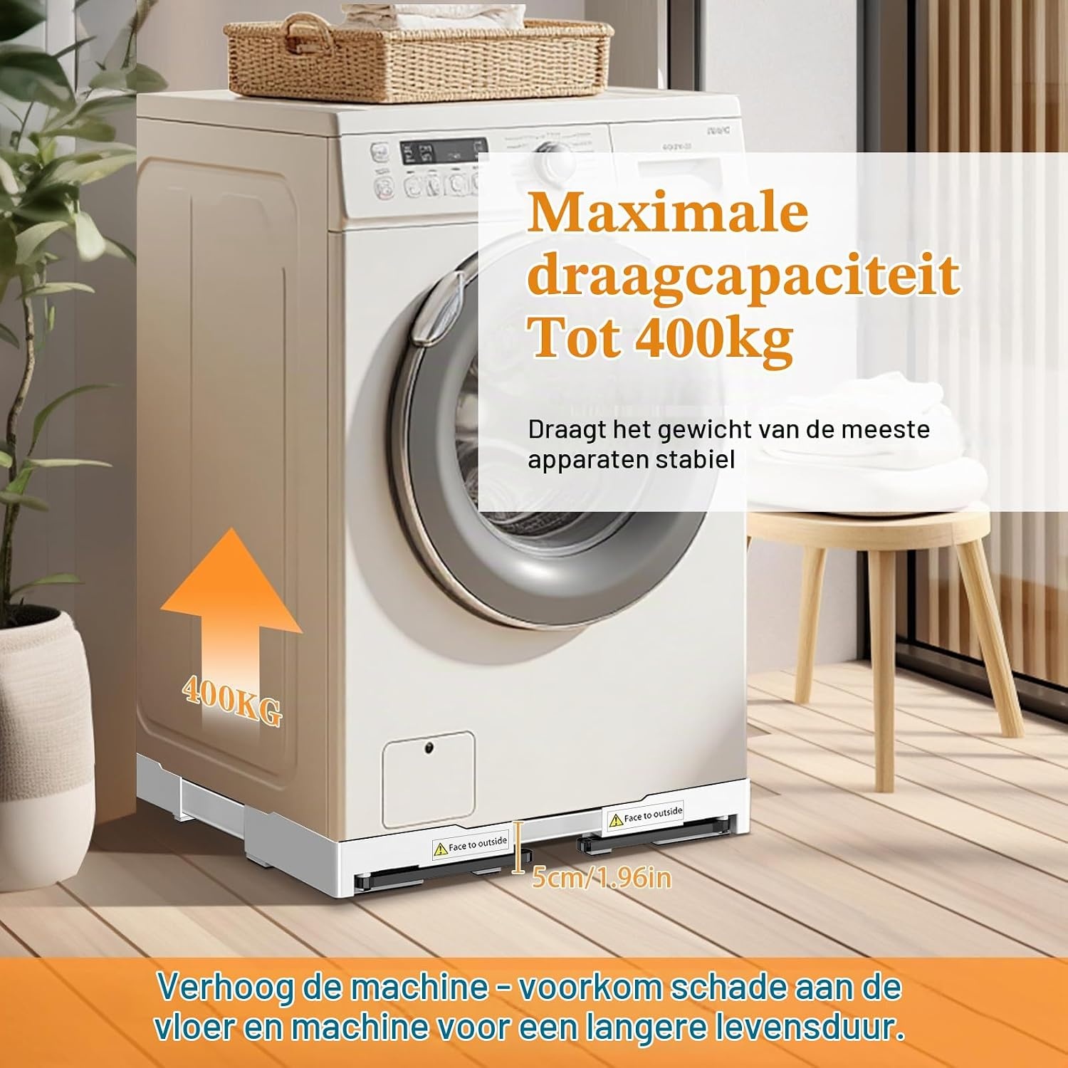 Universeel Wasmachine Onderstel - 42-69 cm | 34% Korting