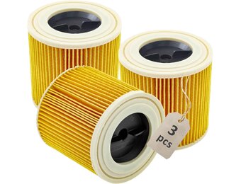 Cartridgefilters Kärcher WD/SE 3 stuks - 31% Korting