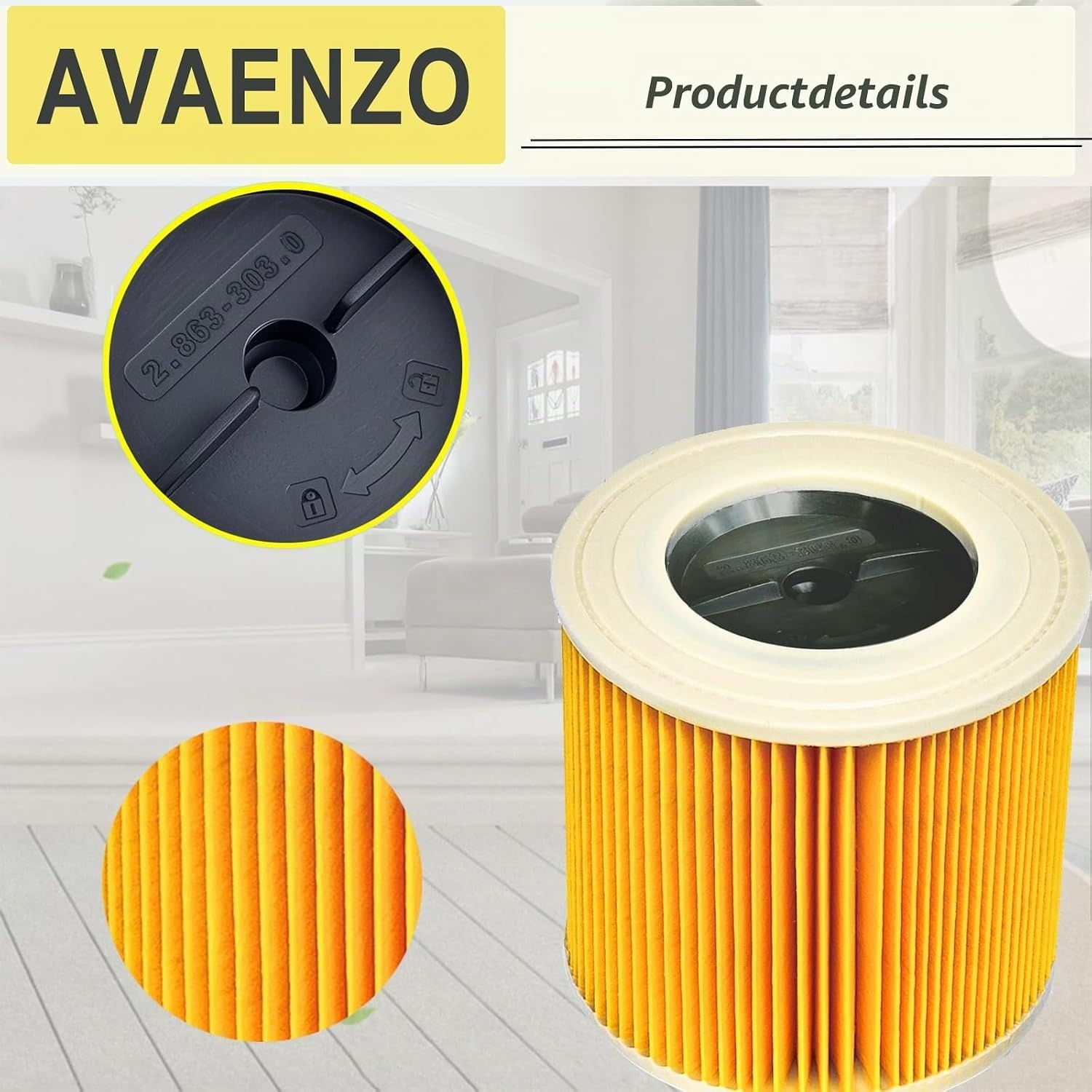 Cartridgefilters Kärcher WD/SE 3 stuks - 31% Korting