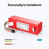Accu voor Xiaomi Roborock stofzuigers - 6700mAh, 14.4V - 32% Korting!