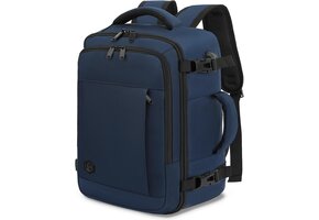 Diepblauwe Reisrugzak Handbagage 45x36x20 cm | Laptopvak | 30L | 33% Korting