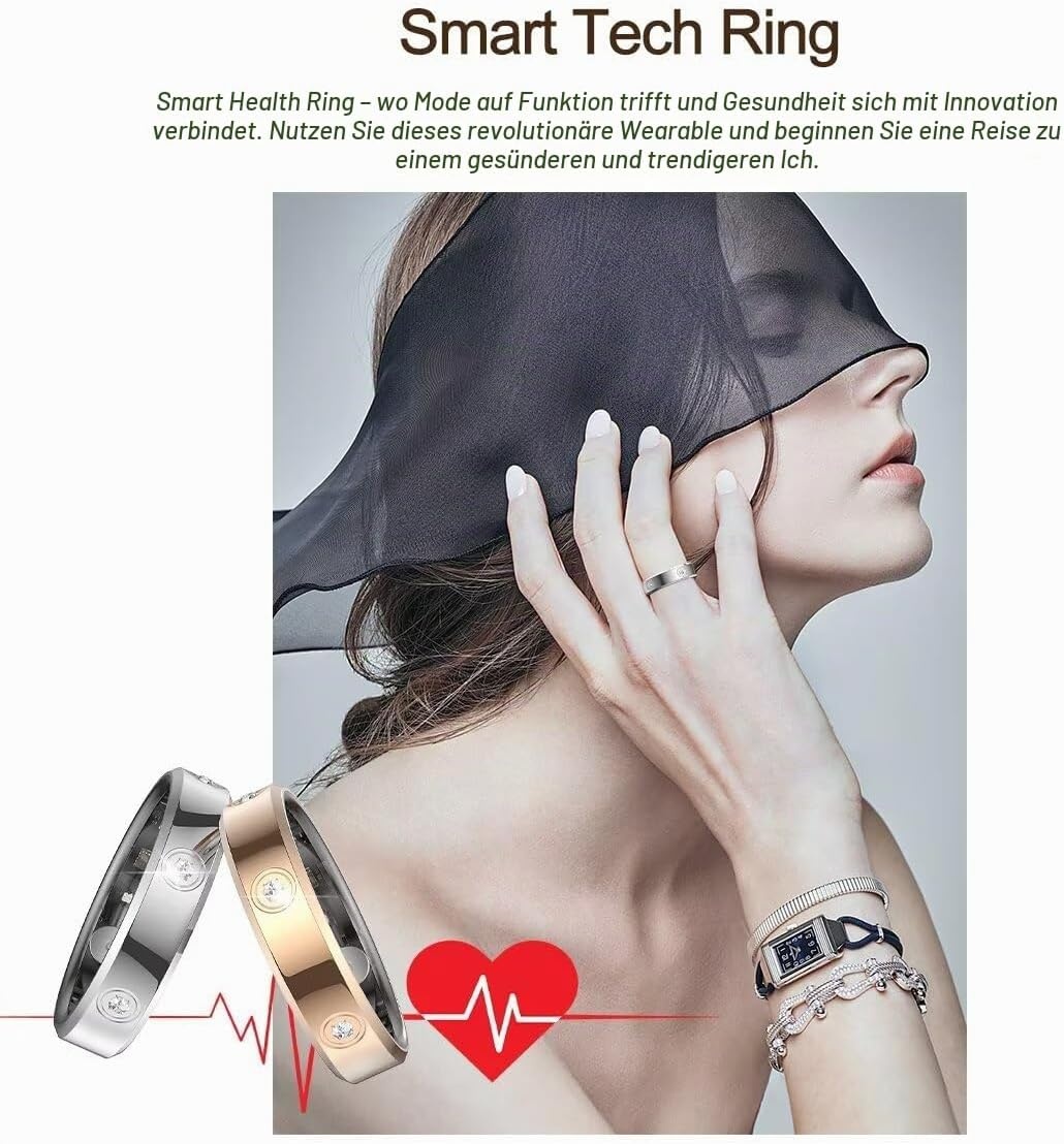 Smart Ring Fitness Tracker Zilver - 34% Korting