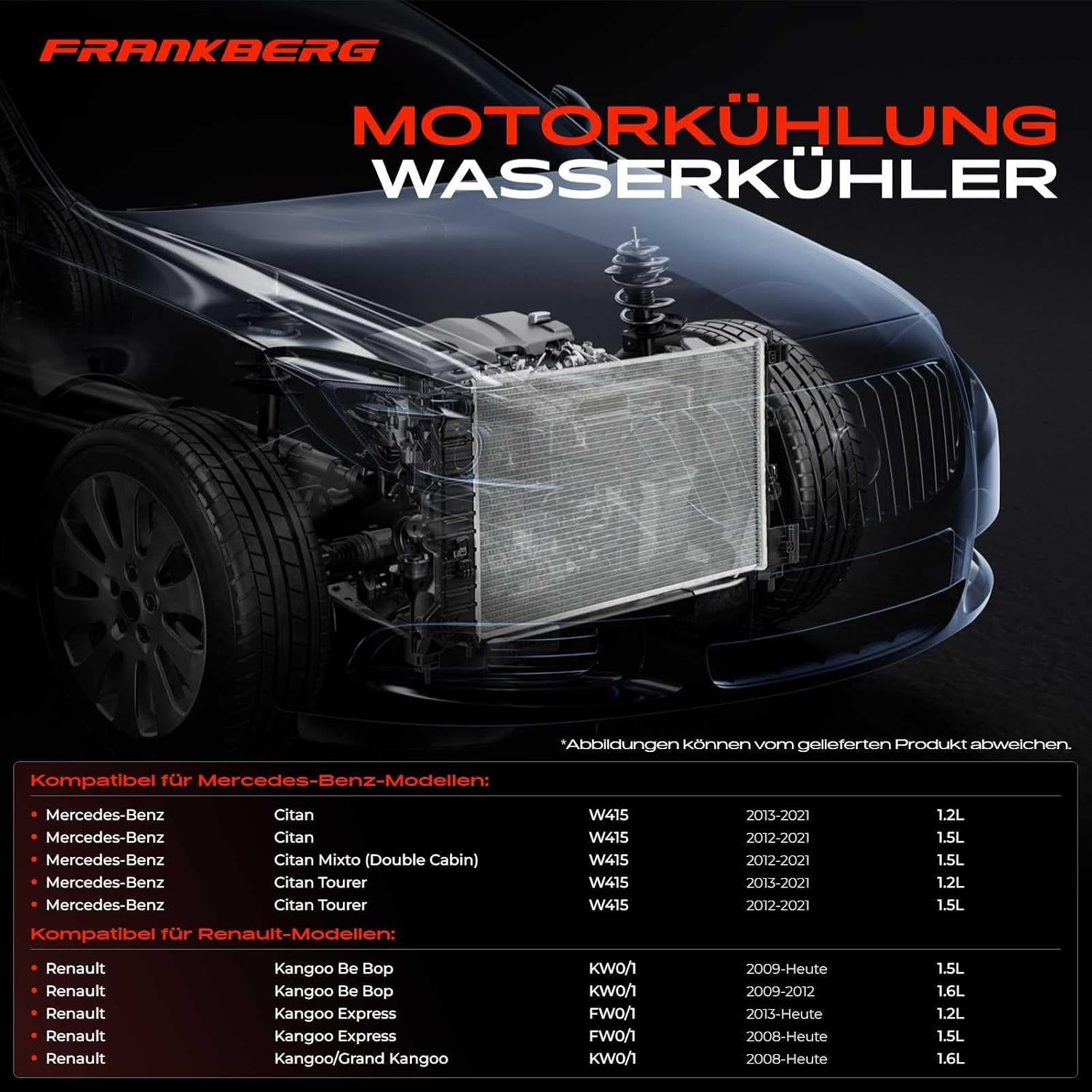 Radiateur Mercedes Citan W415 & Renault Kangoo (Airco, Hand.) - 34% Korting