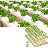 Steenwol Kweekblokjes 28 Stuks 4x4x4 cm | Incl. Schaar & Handschoenen | 39% Korting