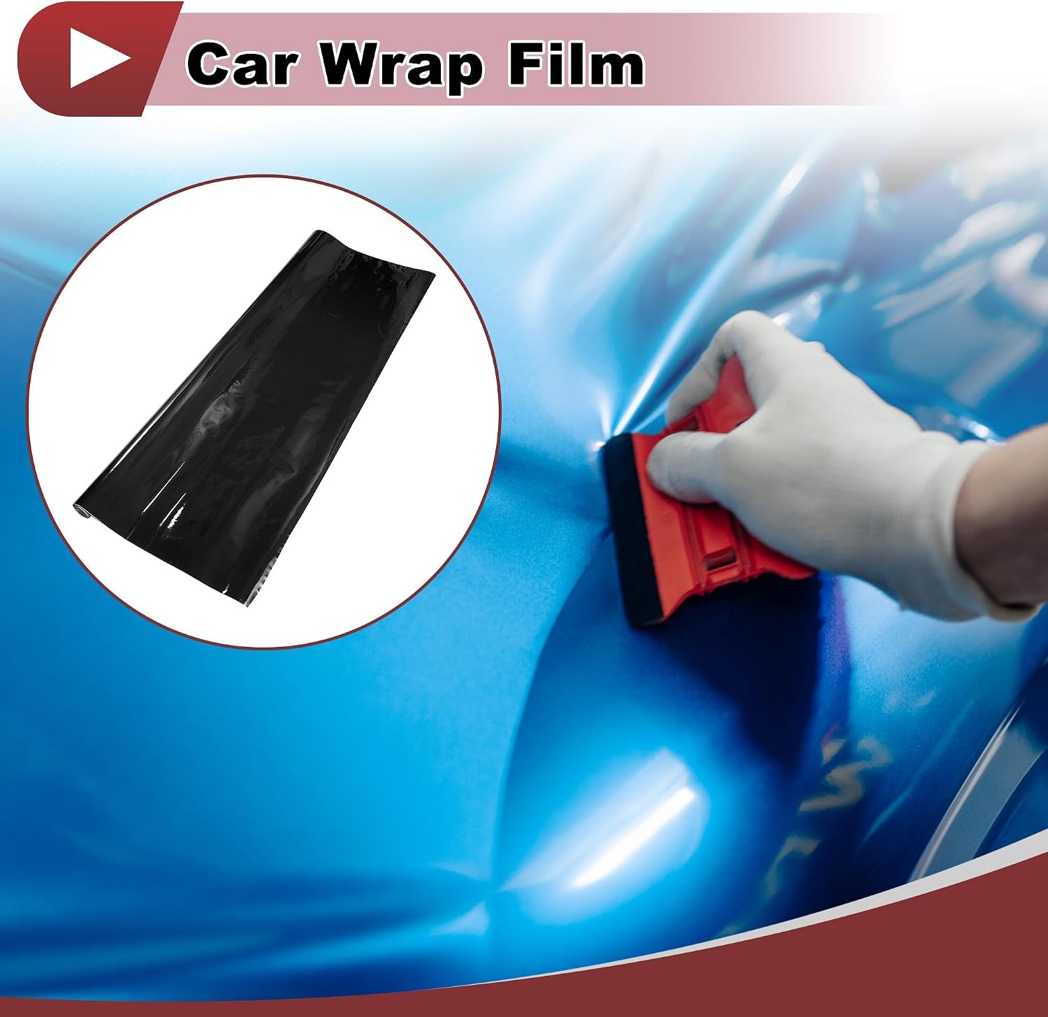 Zwarte PVC Auto Beschermfolie 7.62m x 1.52m | 34% Korting