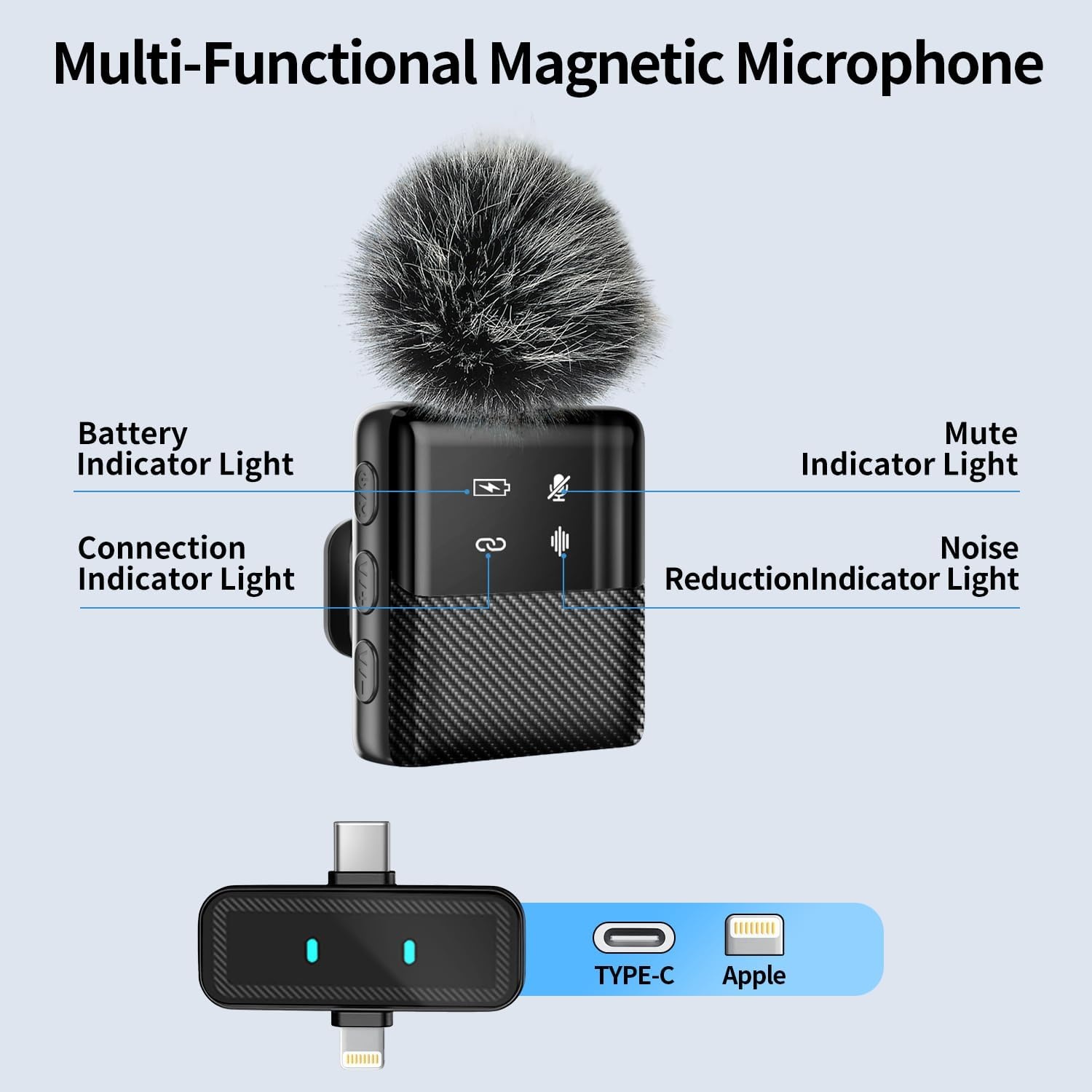 Vlogging Kit iPhone/Android: Selfie Statief, LED Licht & Microfoon (34% Korting)