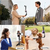 Vlogging Kit iPhone/Android: Selfie Statief, LED Licht & Microfoon (34% Korting)