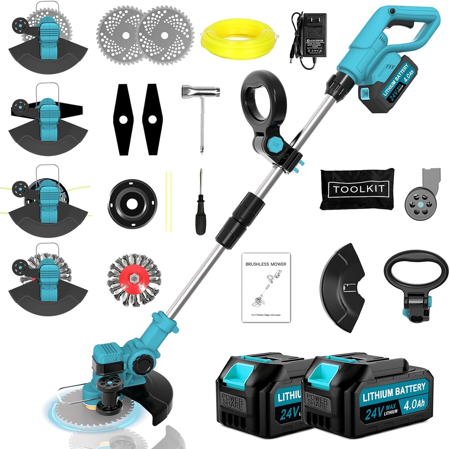 Krachtige Accu Grastrimmer & Bosmaaier (Makita Compatibel) - 34% Korting!