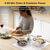 Inductiekookplaat Wit 60cm | 4 Zones | 3500W | 30% Korting