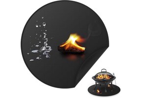 Vuurvaste Mat voor Kampvuur & BBQ - Rond 90 cm - 54% Korting