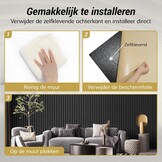 Akoestische Panelen 4-Pack 120x60cm Zwart - 34% Korting