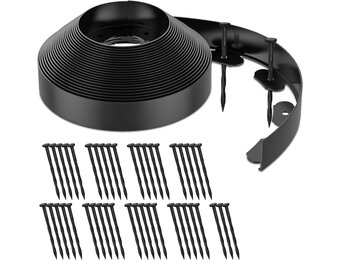 Flexibele Tuinborderrand Zwart 15m - 31% Korting