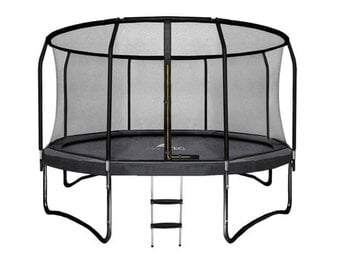 Trampoline 366cm Zwart - Met Veiligheidsnet & Ladder - 25% Korting