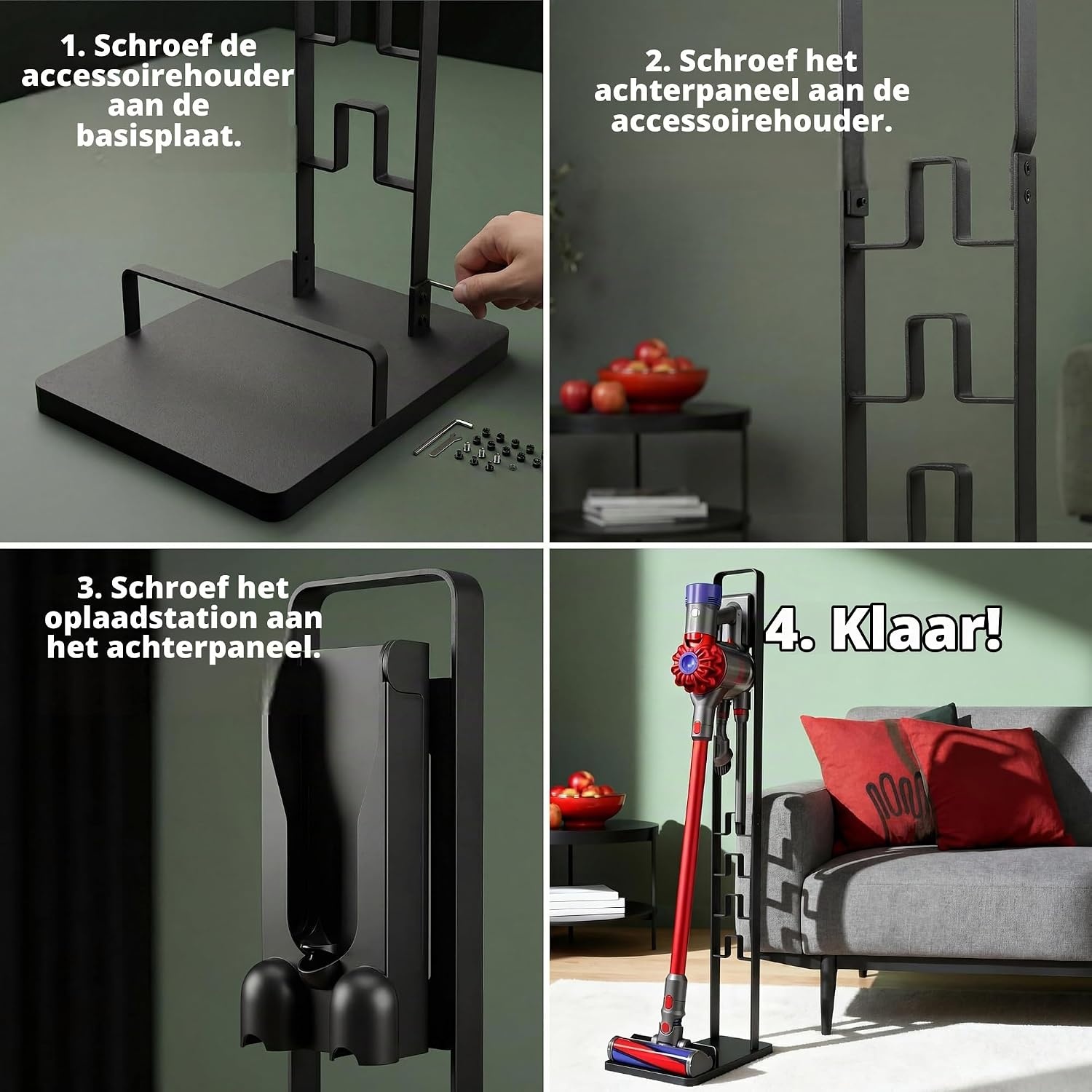 Stabiele Vrijstaande Standaard voor Dyson Stofzuigers - 32% Korting!