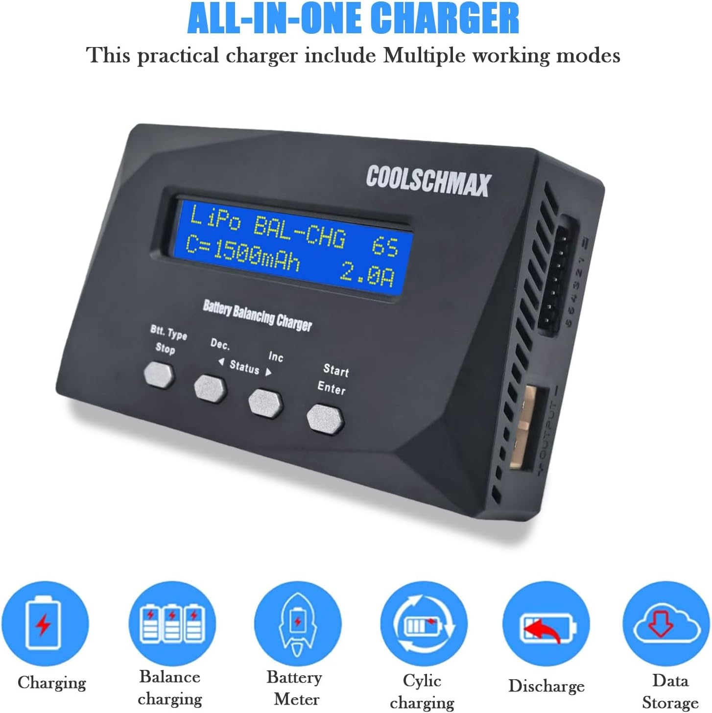 Acculader & Tester XT60 met 32% Korting - Veelzijdig & Veilig