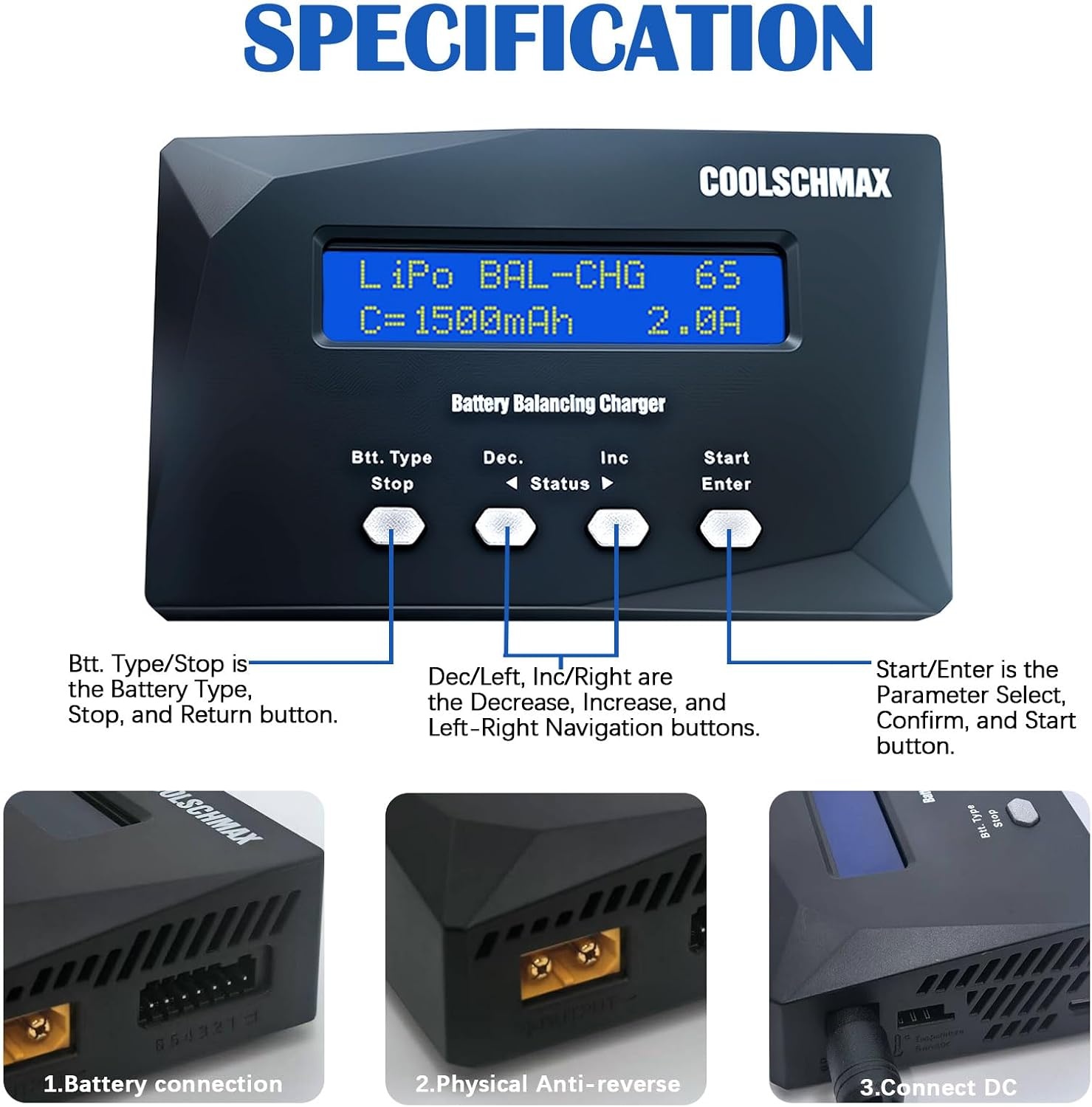 Acculader & Tester XT60 met 32% Korting - Veelzijdig & Veilig