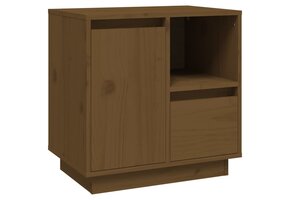 Massief Grenenhouten Nachtkastje 50x34x50cm - Honingbruin - 44% Korting!