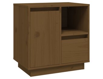 Nachtkastje Grenenhout Honingbruin 50x34x50 cm - 33% Korting