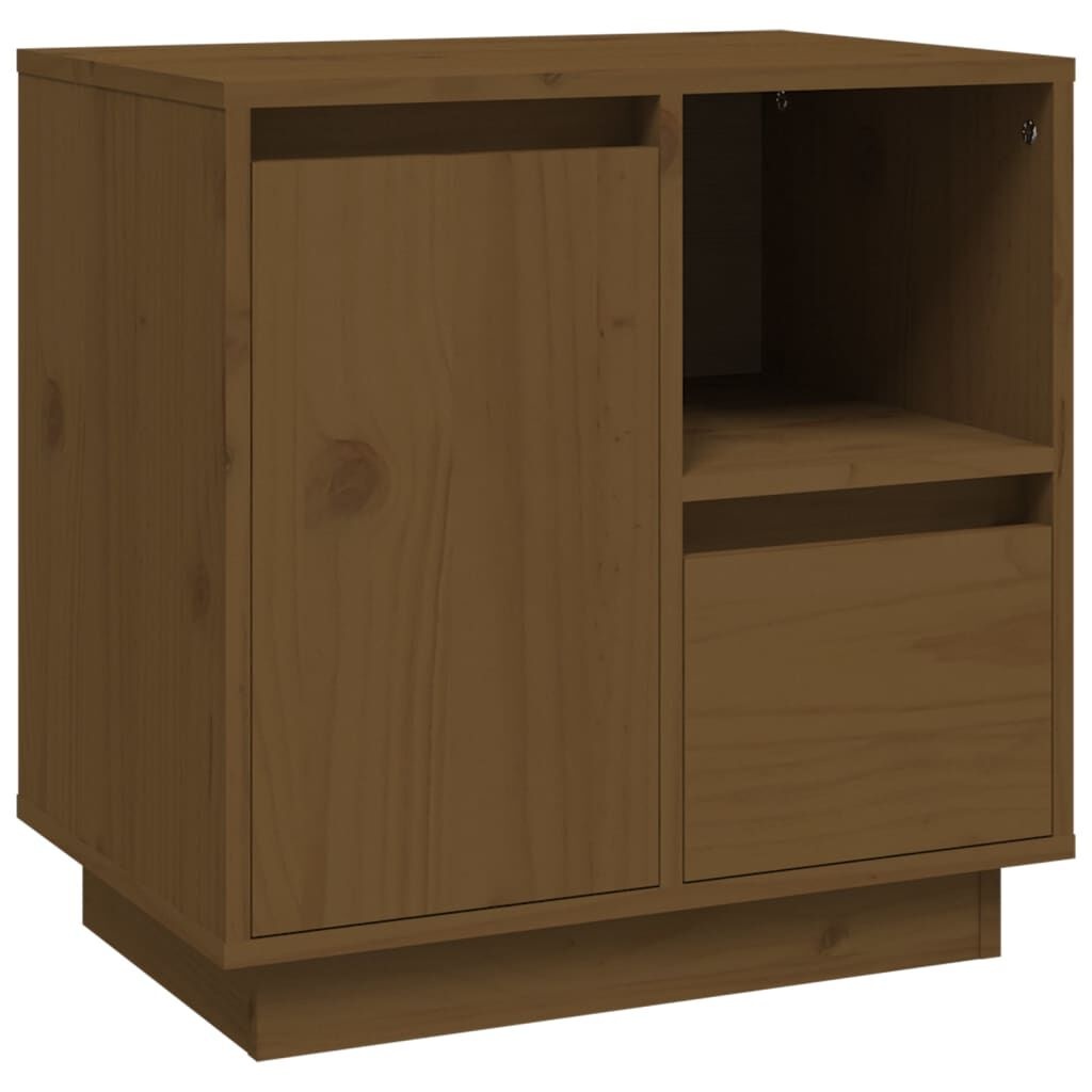 Nachtkastje Grenenhout Honingbruin 50x34x50 cm - 33% Korting