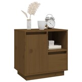 Nachtkastje Grenenhout Honingbruin 50x34x50 cm - 33% Korting