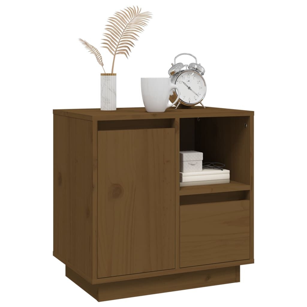 Nachtkastje Grenenhout Honingbruin 50x34x50 cm - 33% Korting