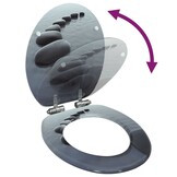 Toiletbril met Soft-Close en Steen Design - 58% Korting