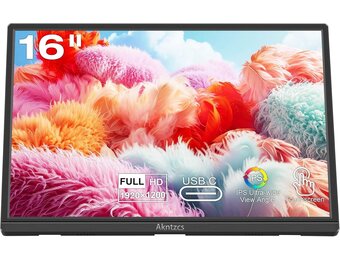 Draagbare Monitor 16" FHD Touchscreen - 34% Korting