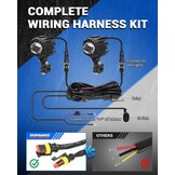 Motorfiets LED Hulplampen 9000LM Tweekleurig | 52% Korting