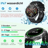 Smartwatch AMOLED 1,43" EKG Bloeddruk Bloedzuurstof - 33% Korting