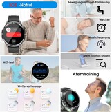 Smartwatch AMOLED 1,43" EKG Bloeddruk Bloedzuurstof - 33% Korting