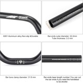 Aluminium Fietsstuur 780mm Zwart - 32% Korting