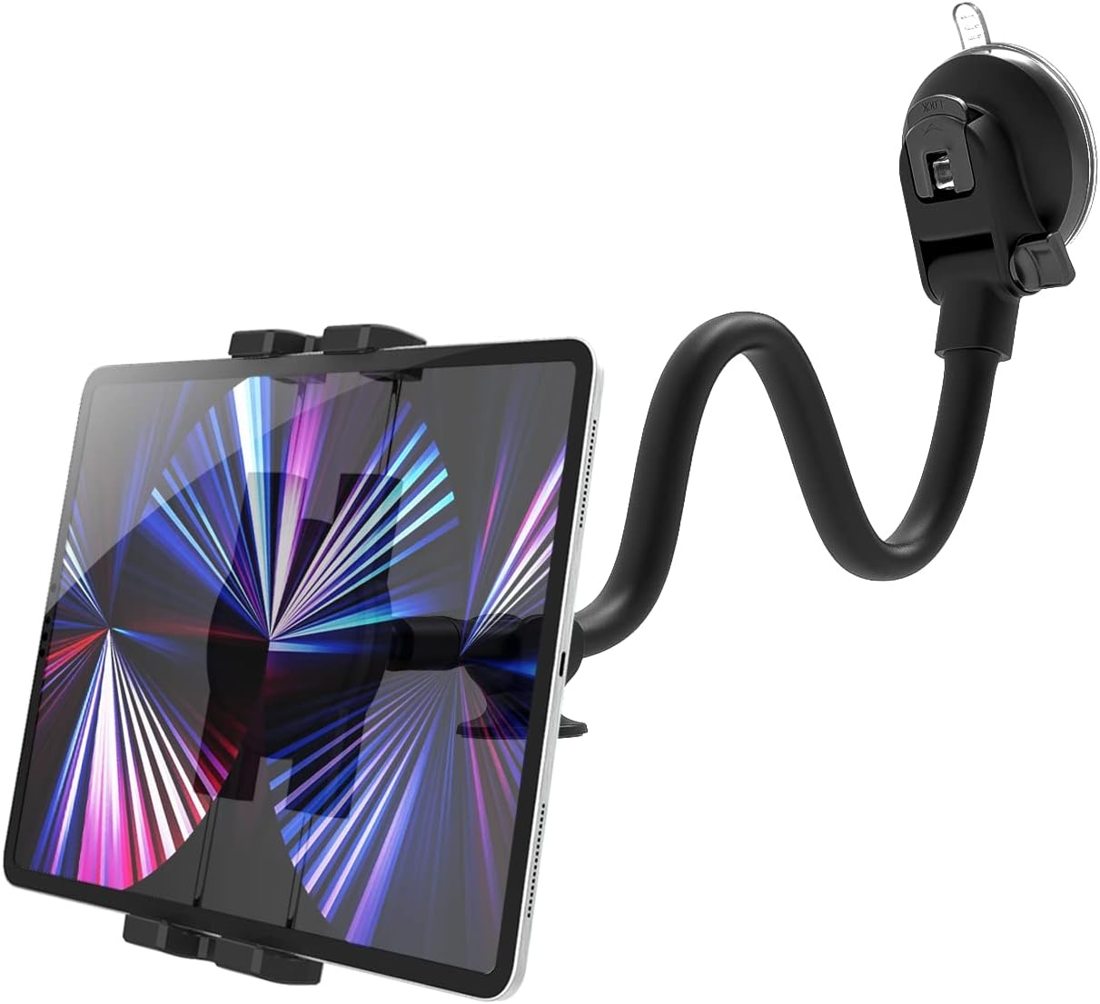 Universele Tablet & Telefoon Autohouder - Flexibele Zwanenhals 34cm - 32% Korting