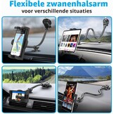 Universele Tablet & Telefoon Autohouder - Flexibele Zwanenhals 34cm - 32% Korting