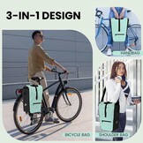 Waterdichte Fietstas 3-in-1 met Koeltas - 22-28L Groen (32% Korting)