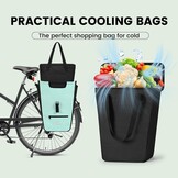 Waterdichte Fietstas 3-in-1 met Koeltas - 22-28L Groen (32% Korting)