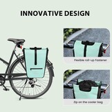 Waterdichte Fietstas 3-in-1 met Koeltas - 22-28L Groen (32% Korting)